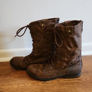 Mossimo Supply Co. Dark Brown Foldover Boots